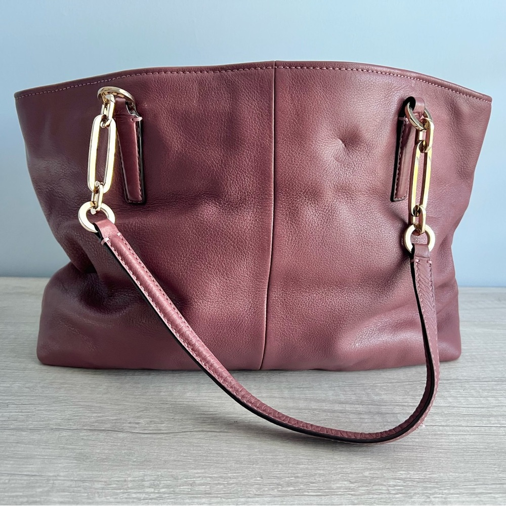 Coach Pebbled Leather Madison Tote with Original Duster - Picture 3 of 14